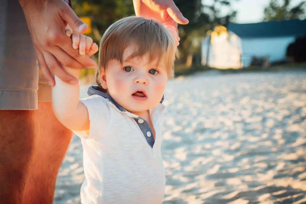 little boy on beach